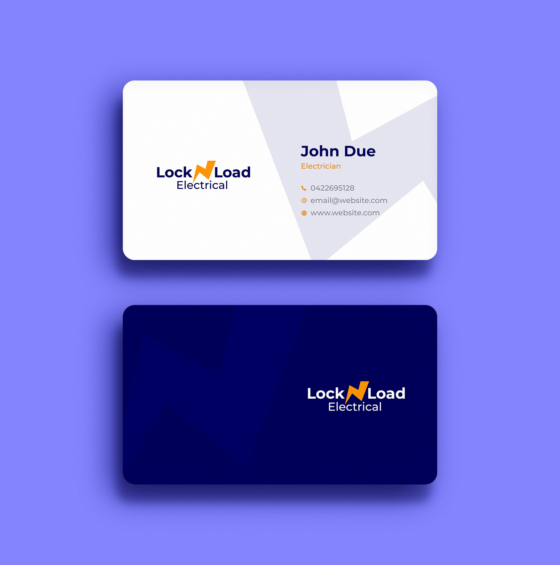 Business Card Design by nathanaelpeter for Lock 'N' Load Electrical | Design #26789304