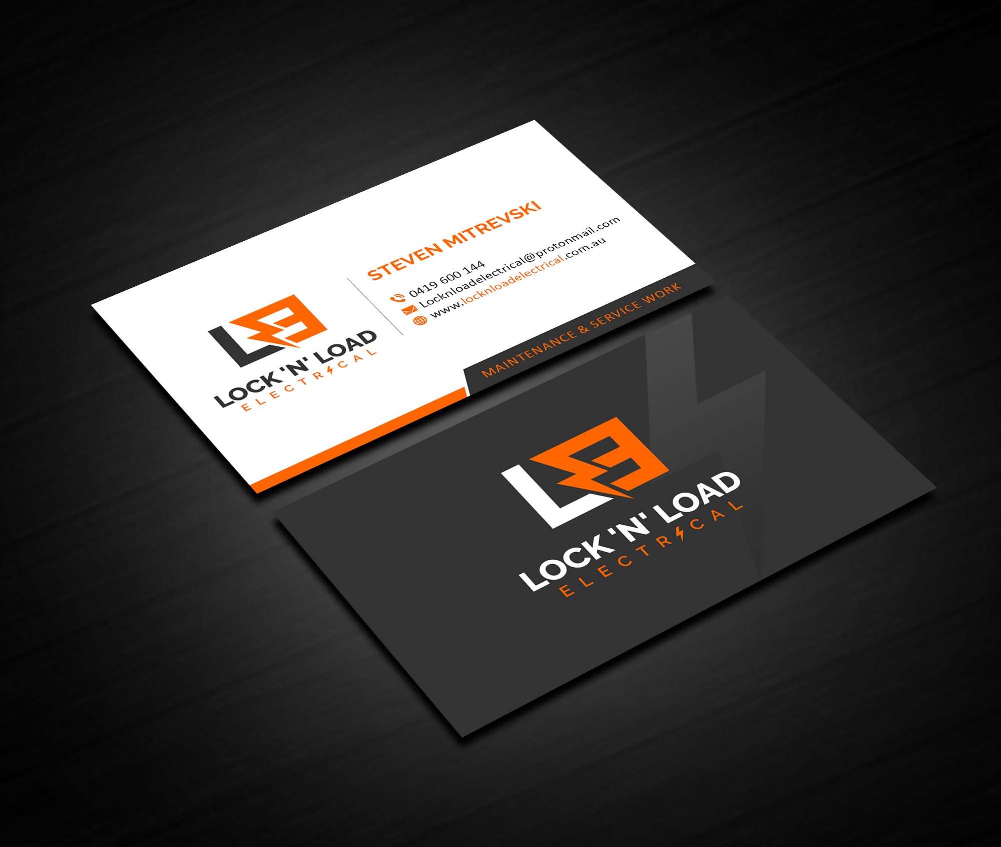 Business Card Design by Creations Box 2015 for Lock 'N' Load Electrical | Design #26795462