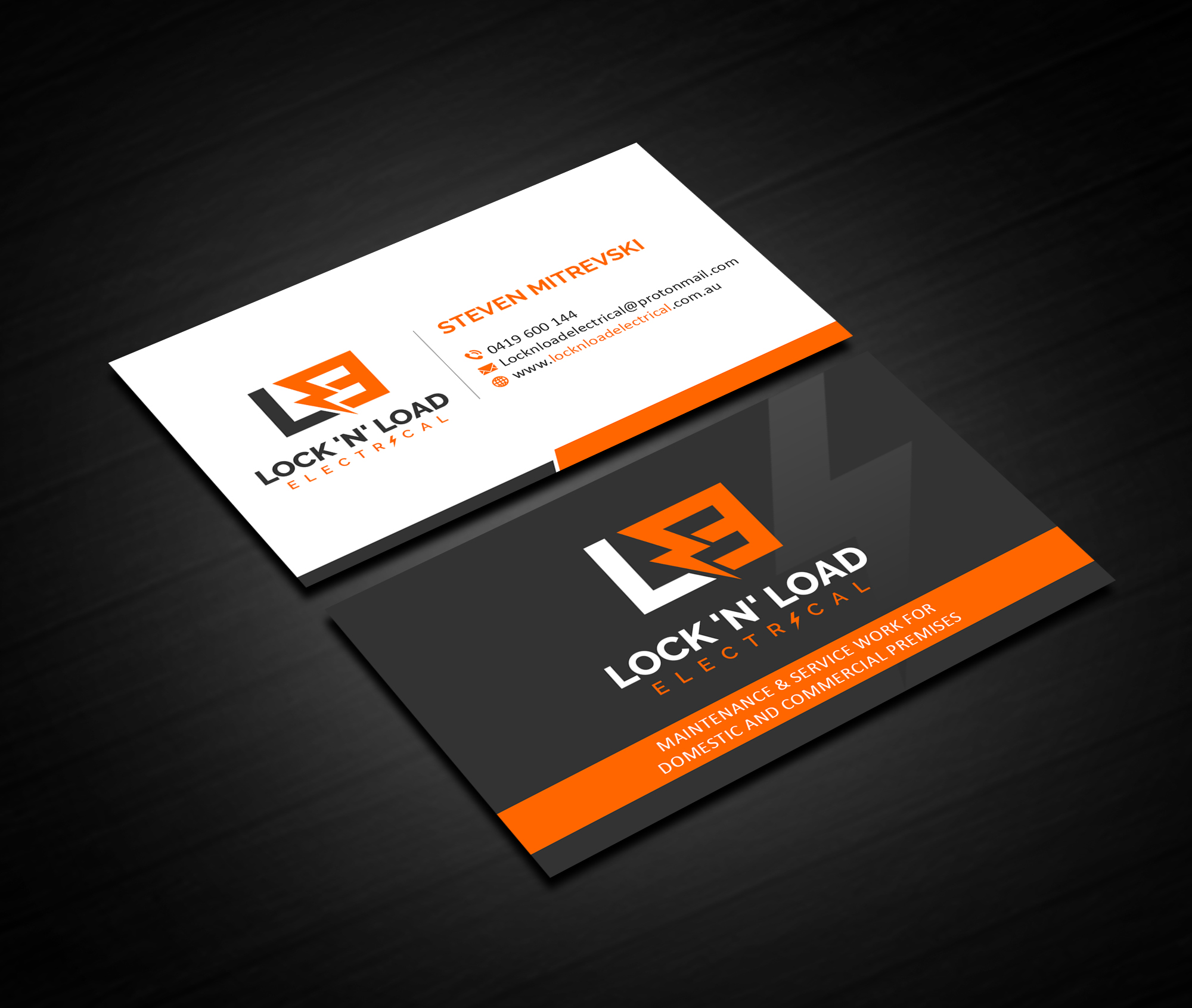 Business Card Design by Creations Box 2015 for Lock 'N' Load Electrical | Design #26795463