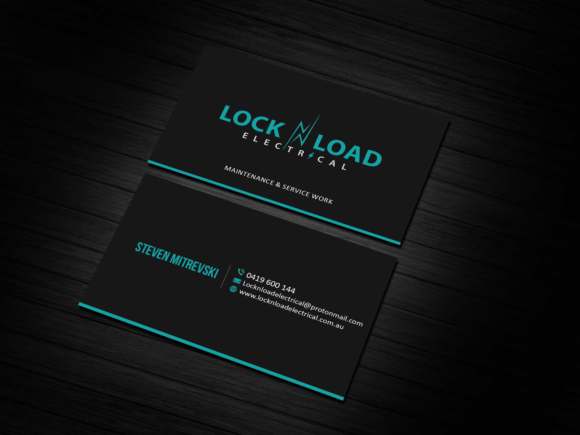 Business Card Design by Creations Box 2015 for Lock 'N' Load Electrical | Design #26795507
