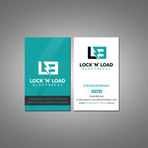 Business Card Design by Creations Box 2015 for Lock 'N' Load Electrical | Design: #26795511