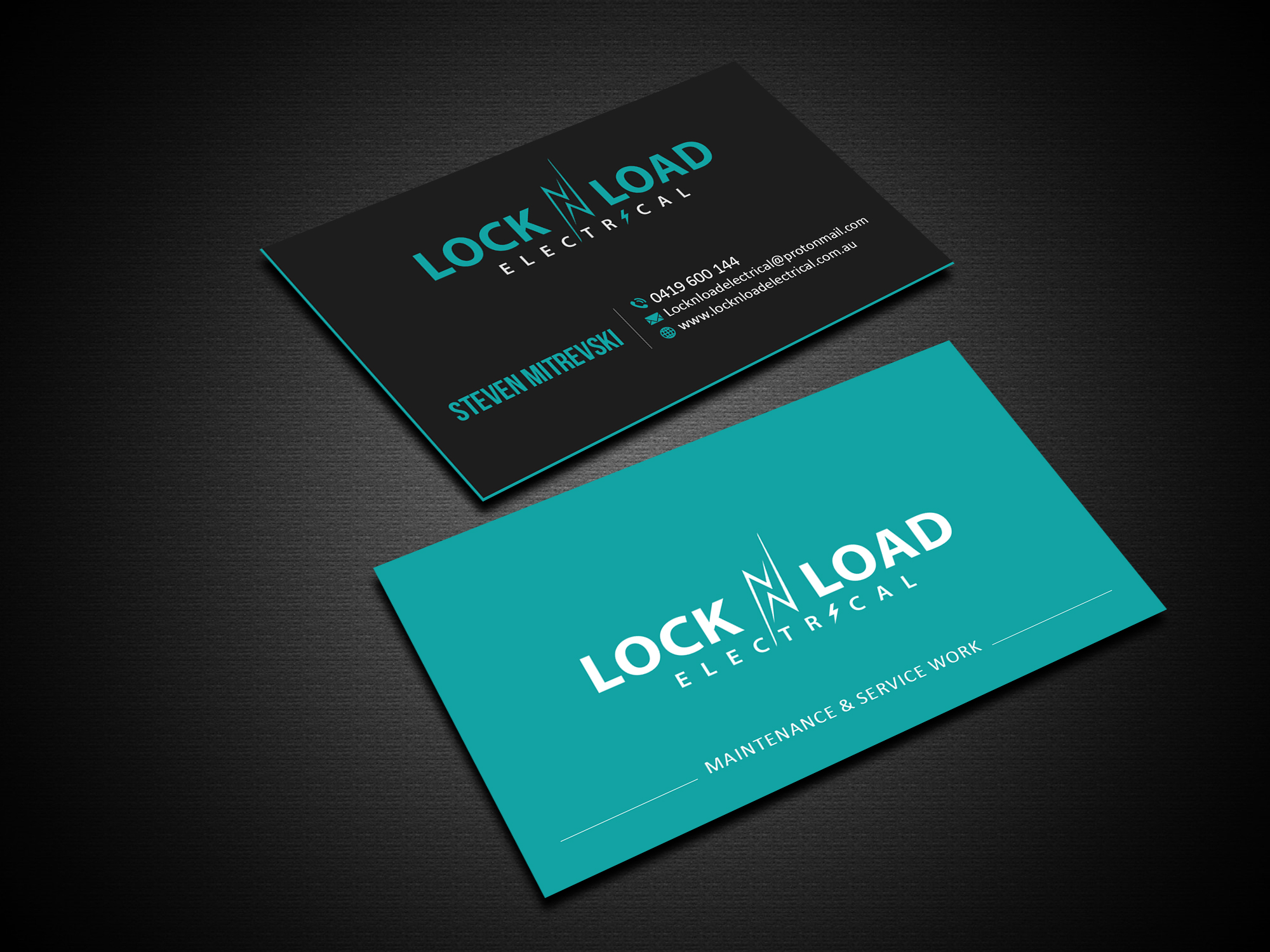 Business Card Design by Creations Box 2015 for Lock 'N' Load Electrical | Design #26795519