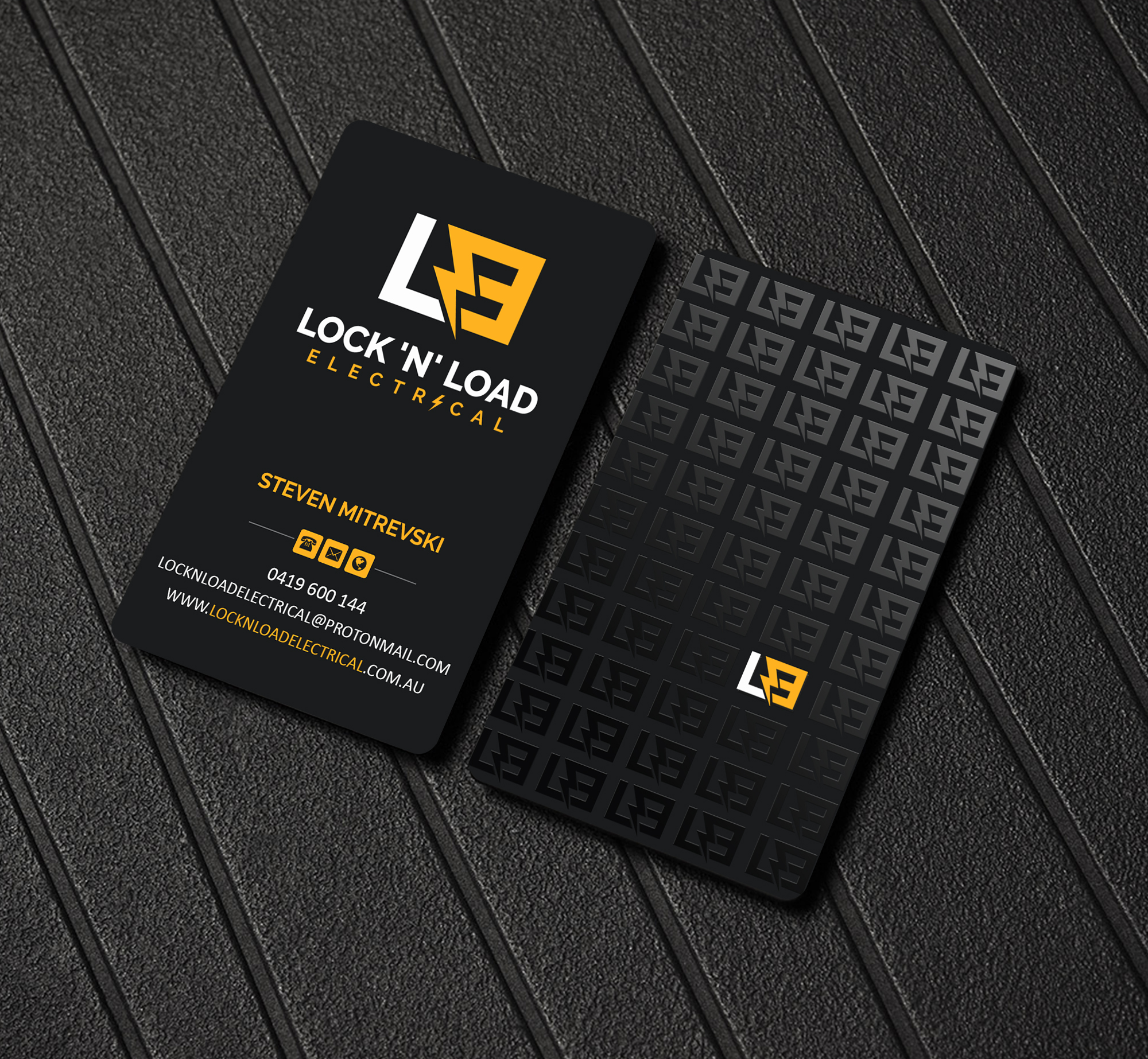 Business Card Design by Creations Box 2015 for Lock 'N' Load Electrical | Design #26795528