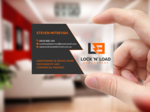 Business Card Design by Creations Box 2015 for Lock 'N' Load Electrical | Design: #26795535