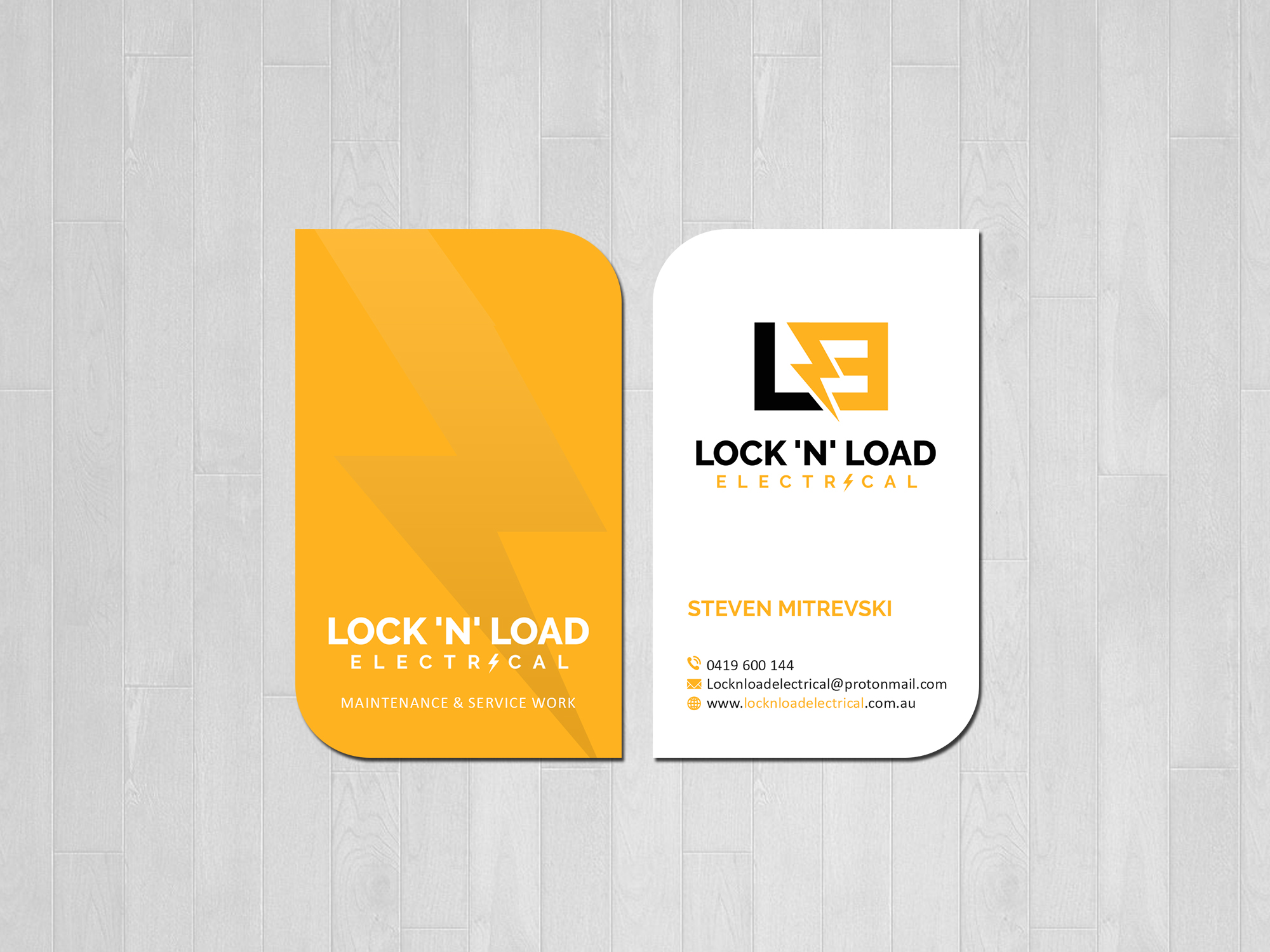 Business Card Design by Creations Box 2015 for Lock 'N' Load Electrical | Design #26795551