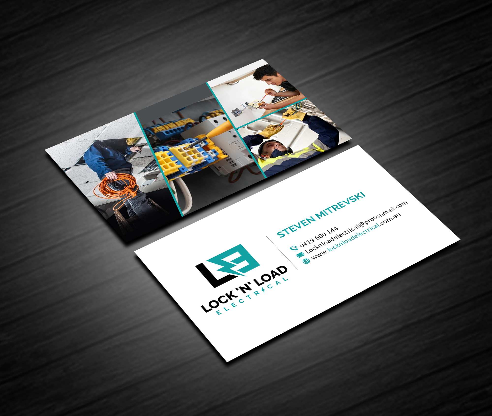 Business Card Design by Creations Box 2015 for Lock 'N' Load Electrical | Design #26796011