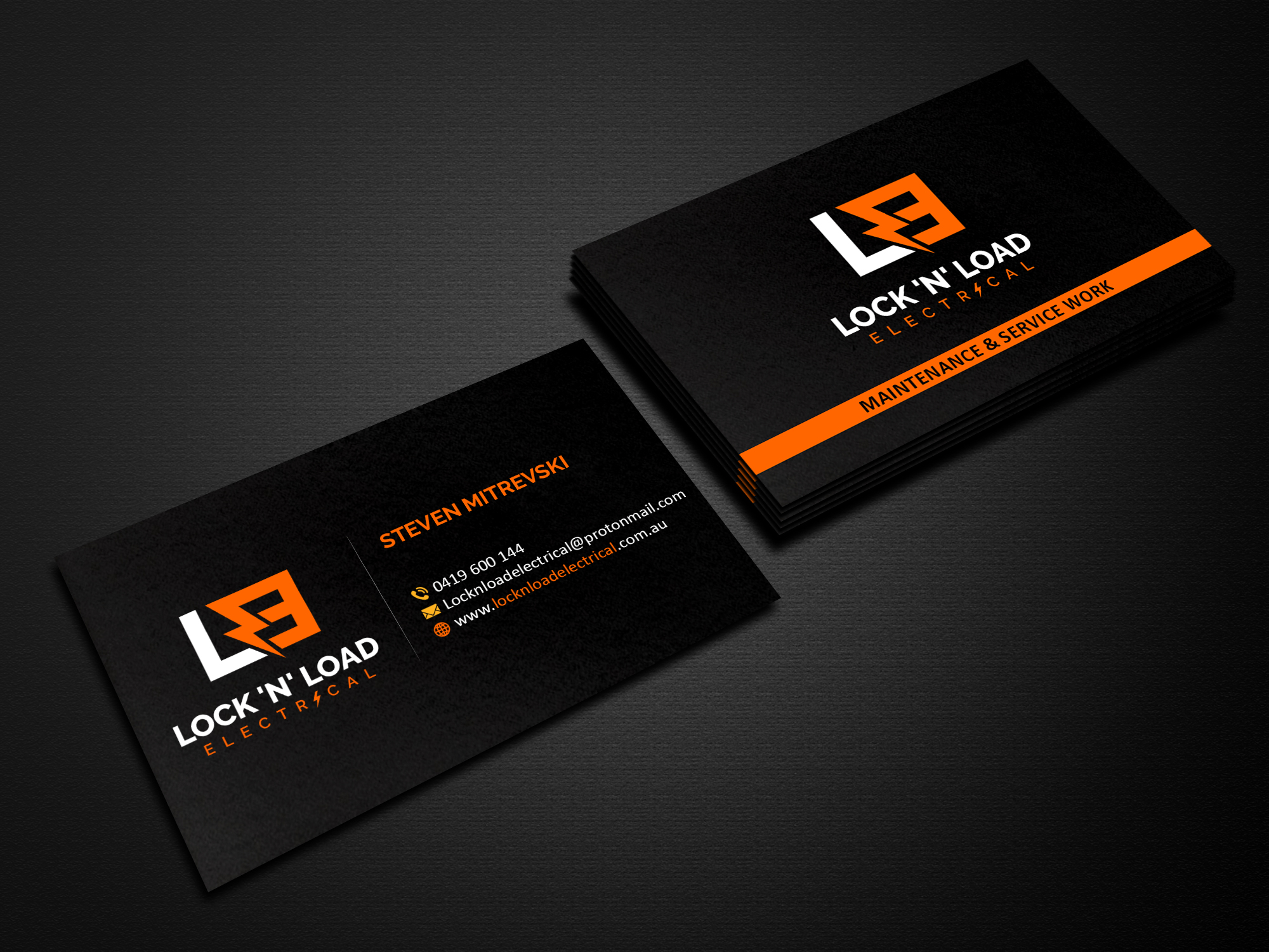 Business Card Design by Creations Box 2015 for Lock 'N' Load Electrical | Design #26798784