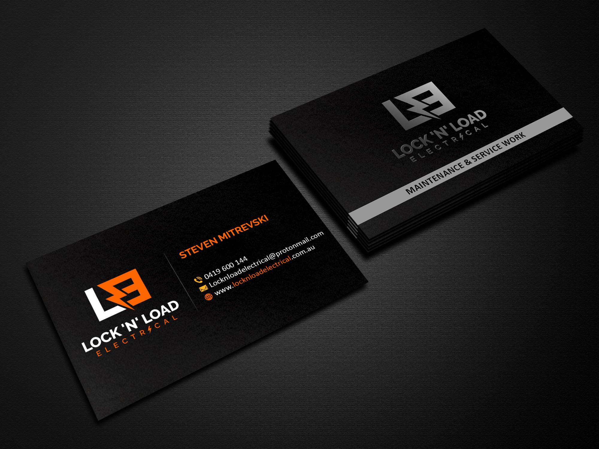 Business Card Design by Creations Box 2015 for Lock 'N' Load Electrical | Design #26798785