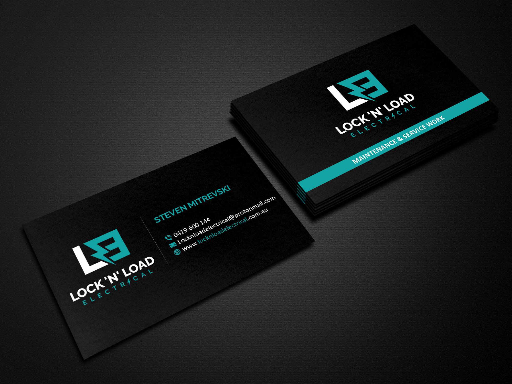 Business Card Design by Creations Box 2015 for Lock 'N' Load Electrical | Design #26798786