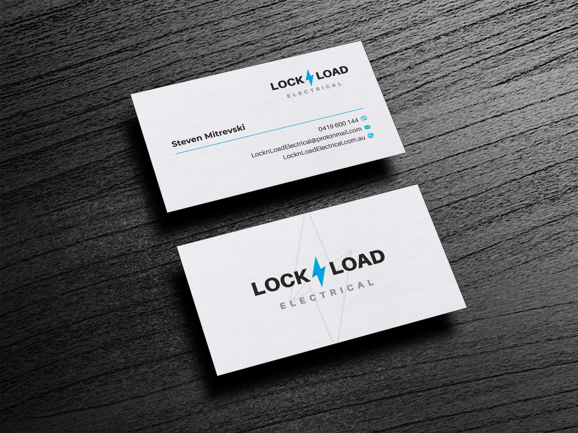 Business Card Design by HYPdesign for Lock 'N' Load Electrical | Design #26794745