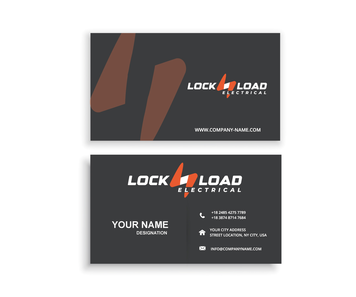 Diseño de Tarjeta de Presentación por Artknyte para Lock 'N' Load Electrical | Diseño #26788481