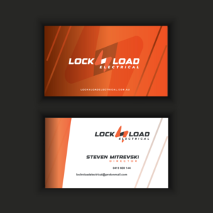 Business Card Design by Artknyte for Lock 'N' Load Electrical | Design: #26793437