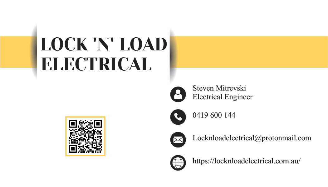 Diseño de Tarjeta de Presentación por Titan Solbiz para Lock 'N' Load Electrical | Diseño #26795691