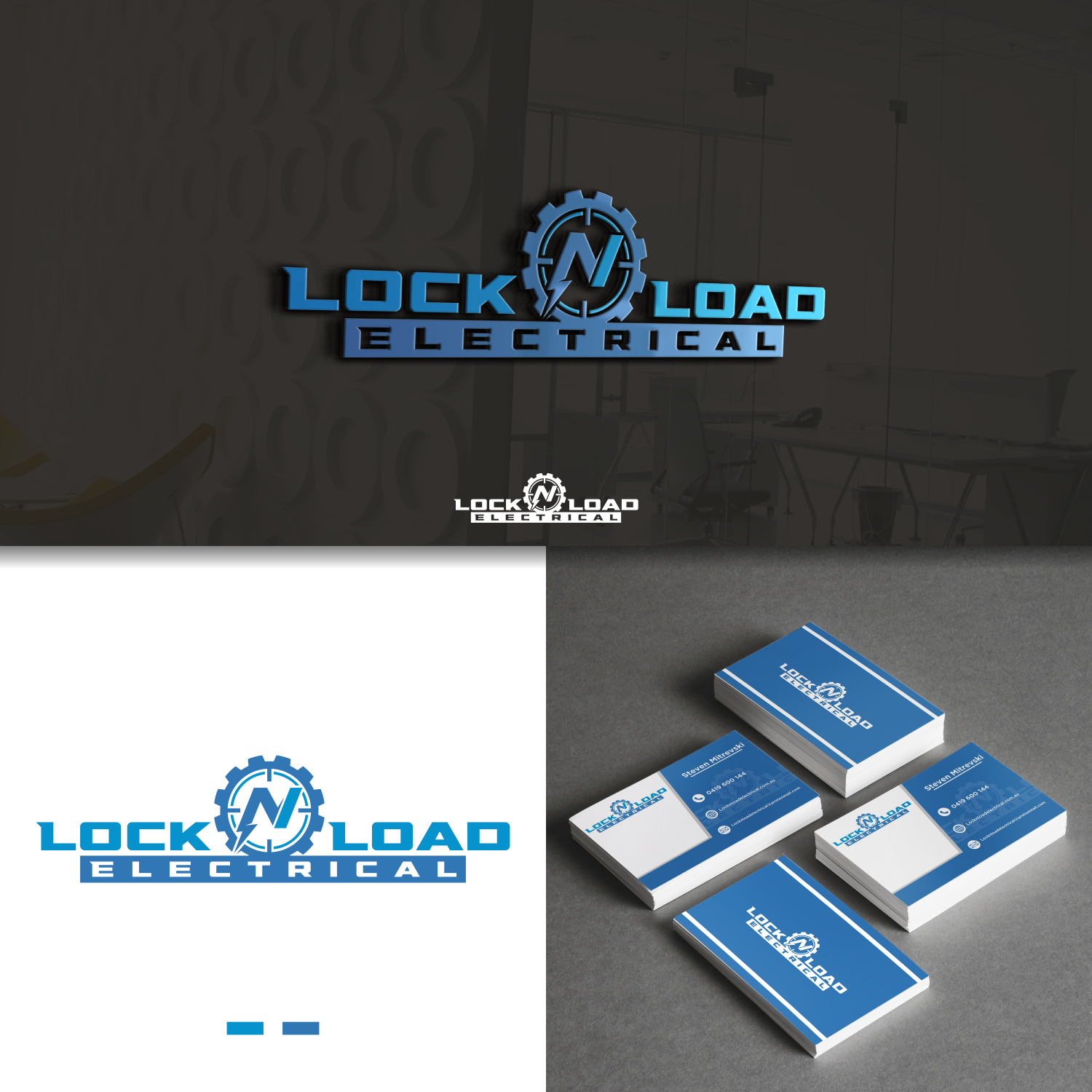 Diseño de Tarjeta de Presentación por DenJoyo para Lock 'N' Load Electrical | Diseño #26824917