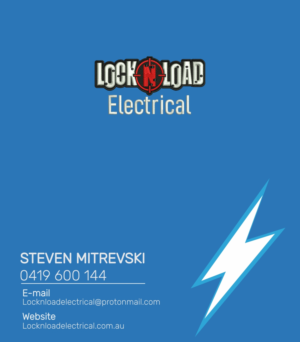 Business Card Design by Balraj Creation for Lock 'N' Load Electrical | Design: #26821581