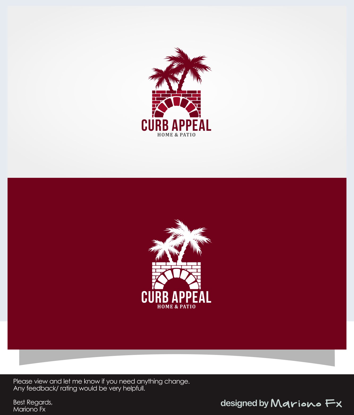 Logo-Design von Mariono Fx für Curb Appeal Hardscaping LLC | Design #26793010