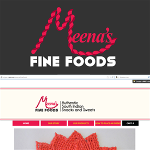 Logo Design by Bling Connect Ink for Meena's Fine Foods | Design: #3051473