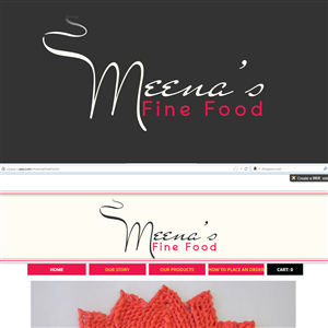 Logo Design by Bling Connect Ink for Meena's Fine Foods | Design: #3051497