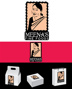 Logo Design by Bling Connect Ink for Meena's Fine Foods | Design: #3068320