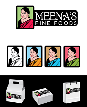 Logo Design by Bling Connect Ink for Meena's Fine Foods | Design: #3072888