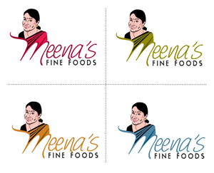 Logo Design by Bling Connect Ink for Meena's Fine Foods | Design: #3088865