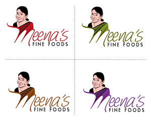 Logo Design by Bling Connect Ink for Meena's Fine Foods | Design: #3089638