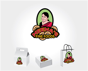Logo Design by Bling Connect Ink for Meena's Fine Foods | Design: #3091248