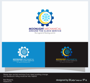 Around the Clock Service  The Legend in Heating & Air | Logo Design by Mariono Fx