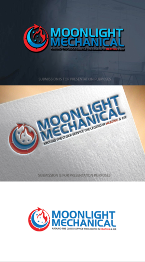 Around the Clock Service  The Legend in Heating & Air | Logo Design by graphicevolution