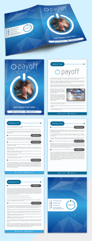 We need a corporate presentation for our software factory. | Broschüren-Design von SAI DESIGNS
