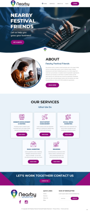 Web Design by pb for this project | Design: #26802396