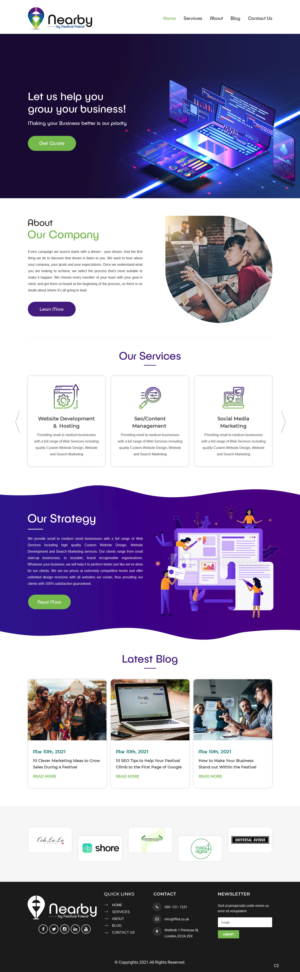 Web Design by pb for this project | Design: #26802397