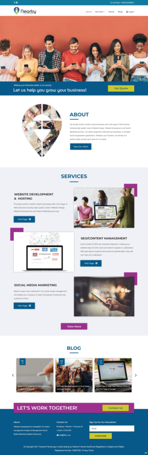 Web Design by pb for this project | Design: #26802405