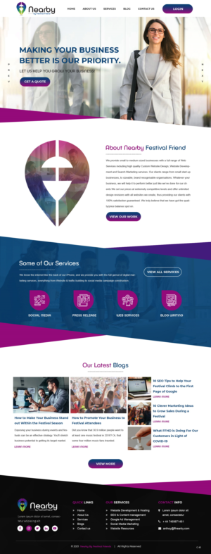 Web Design by pb for this project | Design: #26802411