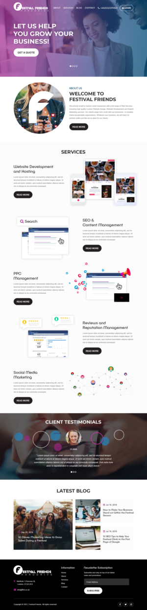 Website Design For digital agency | Web Design by Starlyn DS