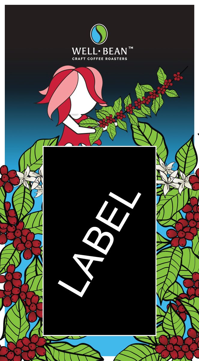 Illustration-Design von Sergio Coelho für Well-Bean Coffee Roaster | Design #26873025