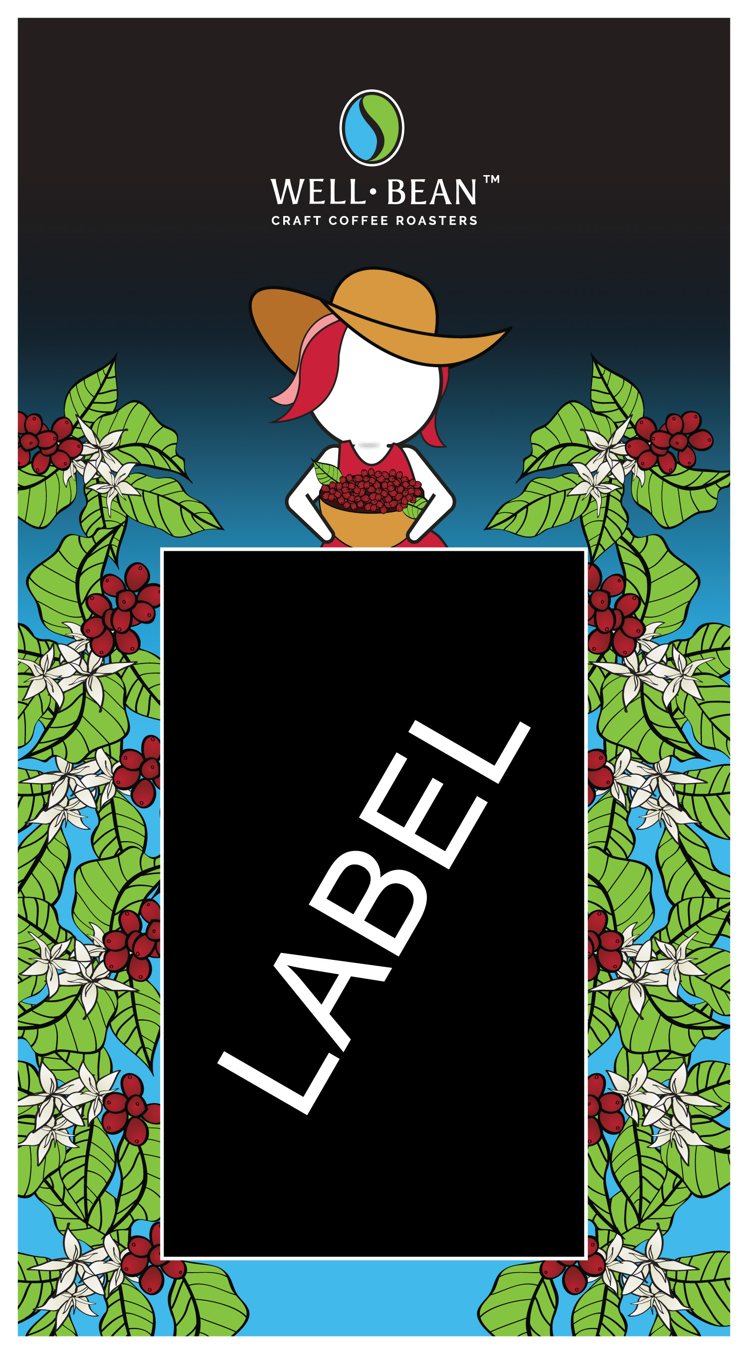 Design Illustration par Sergio Coelho pour Well-Bean Coffee Roaster | Design #26884719