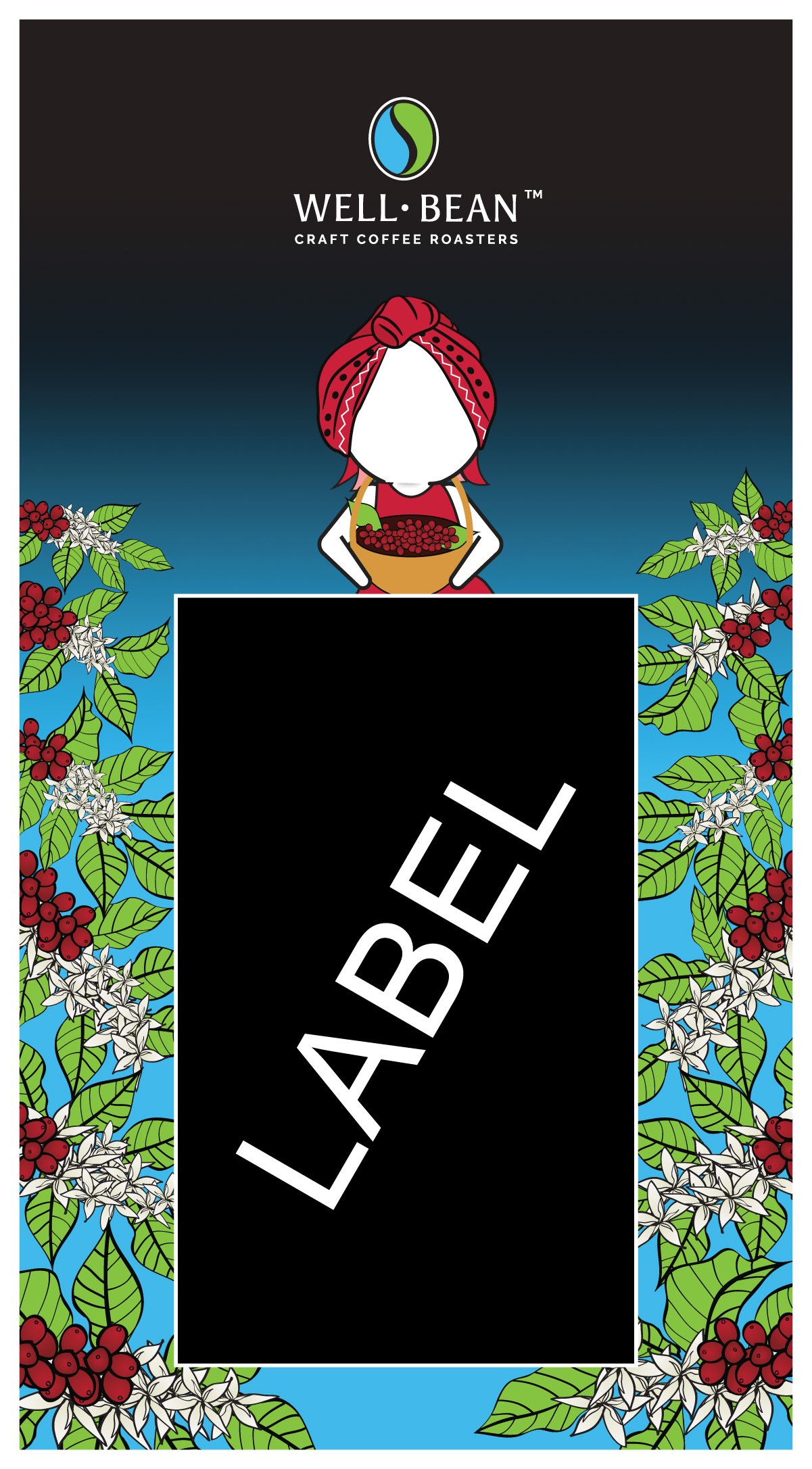 Illustration-Design von Sergio Coelho für Well-Bean Coffee Roaster | Design #26887635