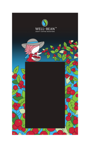 Illustration-Design von Karen Gameiro für Well-Bean Coffee Roaster | Design #26904163