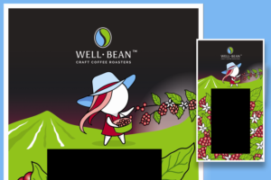 Illustration Design by Javi7 for Well-Bean Coffee Roaster | Design: #26890407