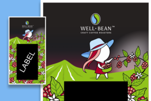 Diseño Con Ilustración por Javi7 para Well-Bean Coffee Roaster | Diseño: #26895936