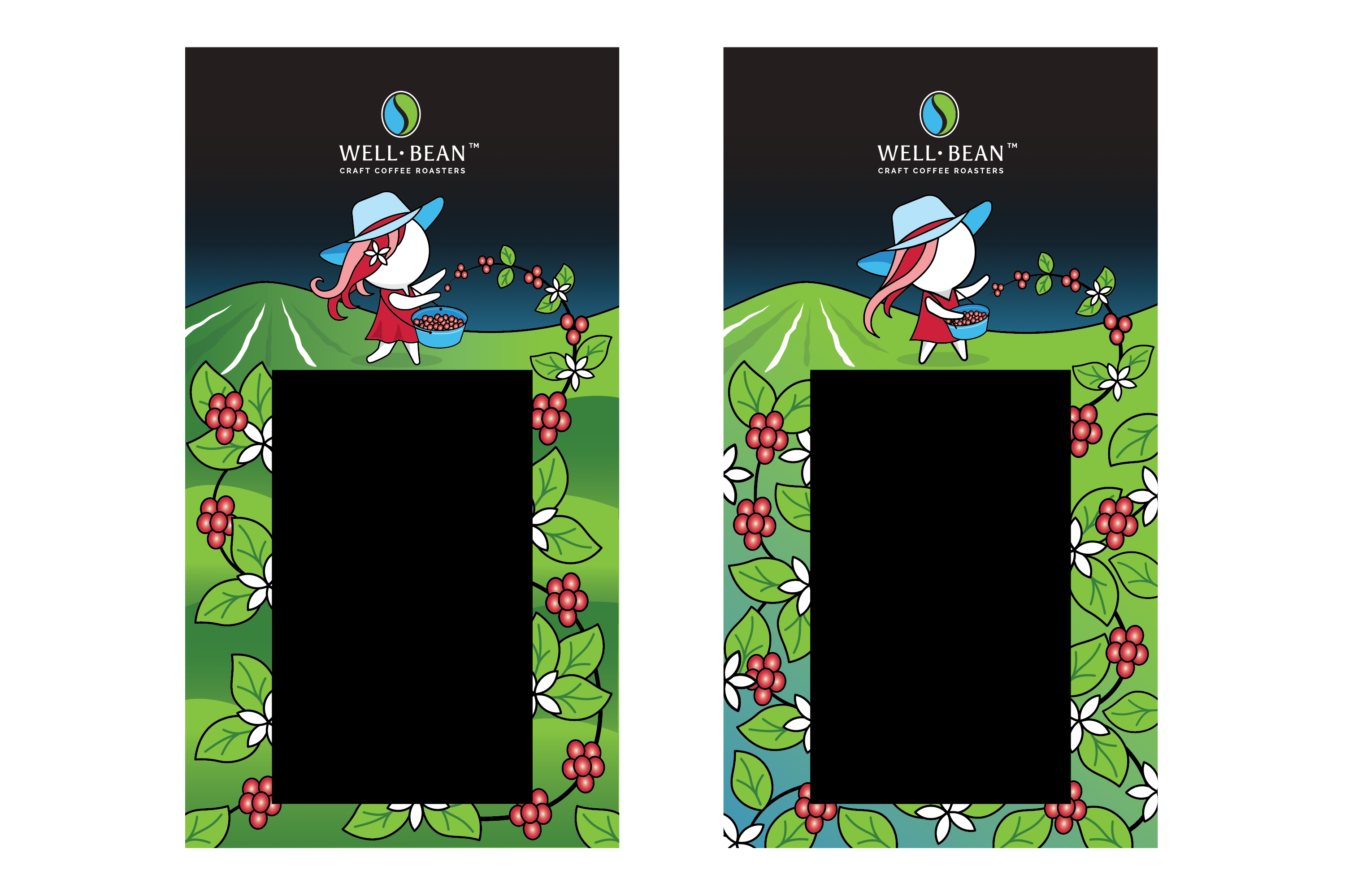 Illustration Design by Javi7 for Well-Bean Coffee Roaster | Design #26938338