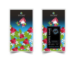 Illustration Design by Heshara for Well-Bean Coffee Roaster | Design: #26885961