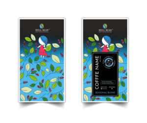 Illustration Design by Heshara for Well-Bean Coffee Roaster | Design: #26885967