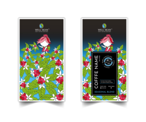 Illustration Design by Heshara for Well-Bean Coffee Roaster | Design: #26891094