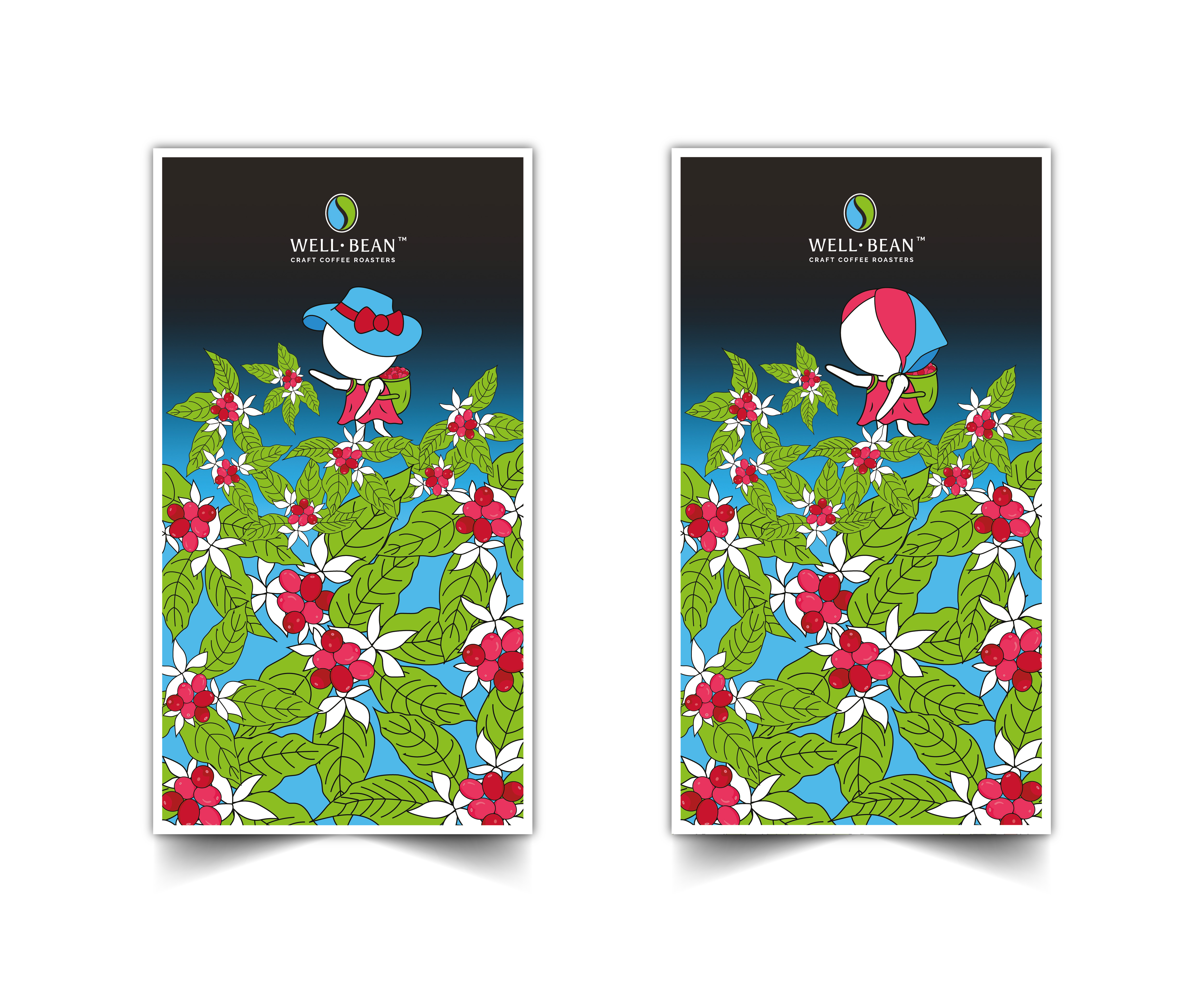 Illustration-Design von Heshara für Well-Bean Coffee Roaster | Design #26898309