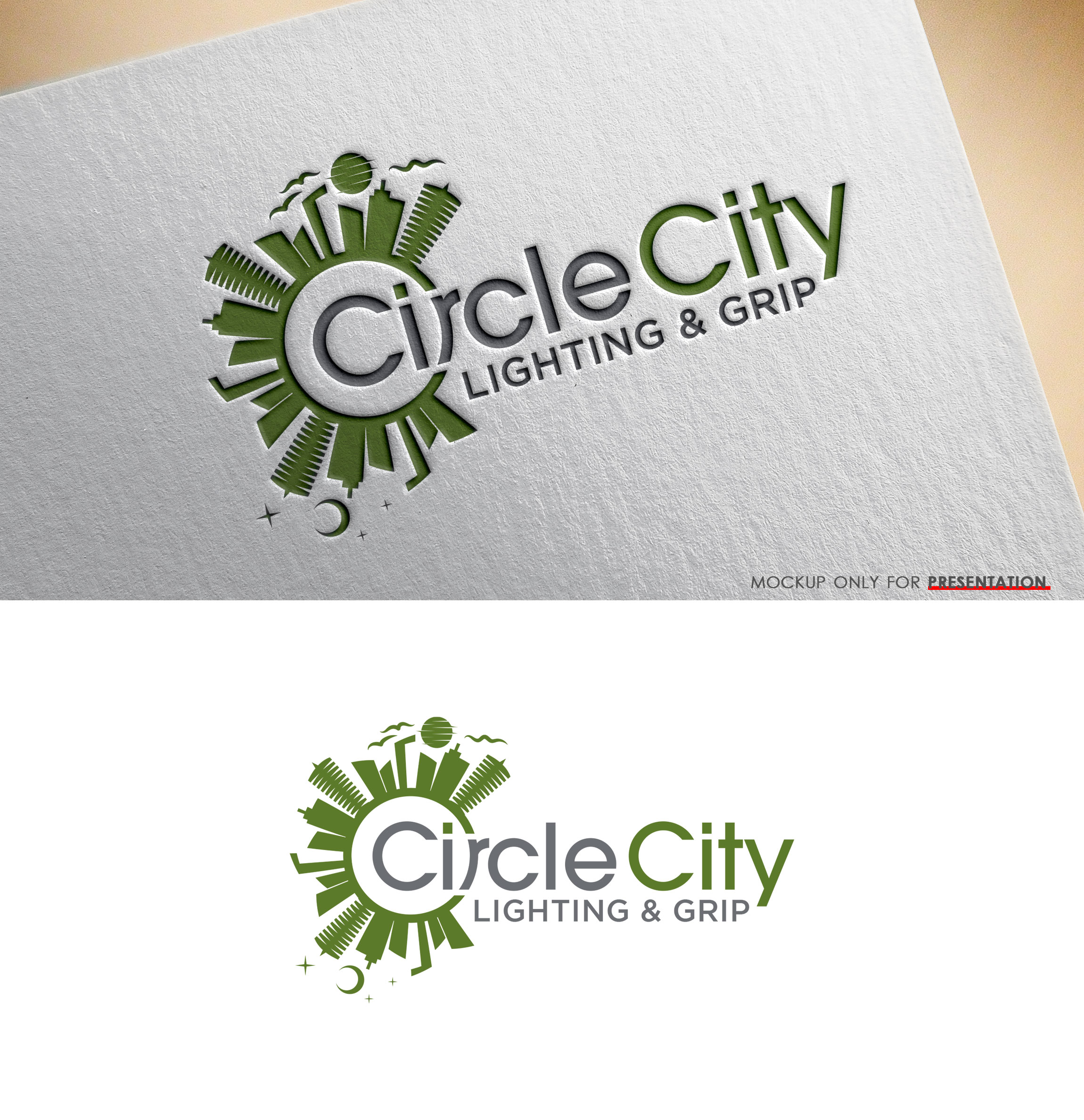 Logo-Design von Mono.co für Circle City Grip & Lighting  | Design #26799465