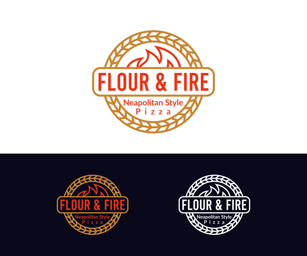Logo Design by YMZ_Design for Flour & Fire Pizza | Design #26819035
