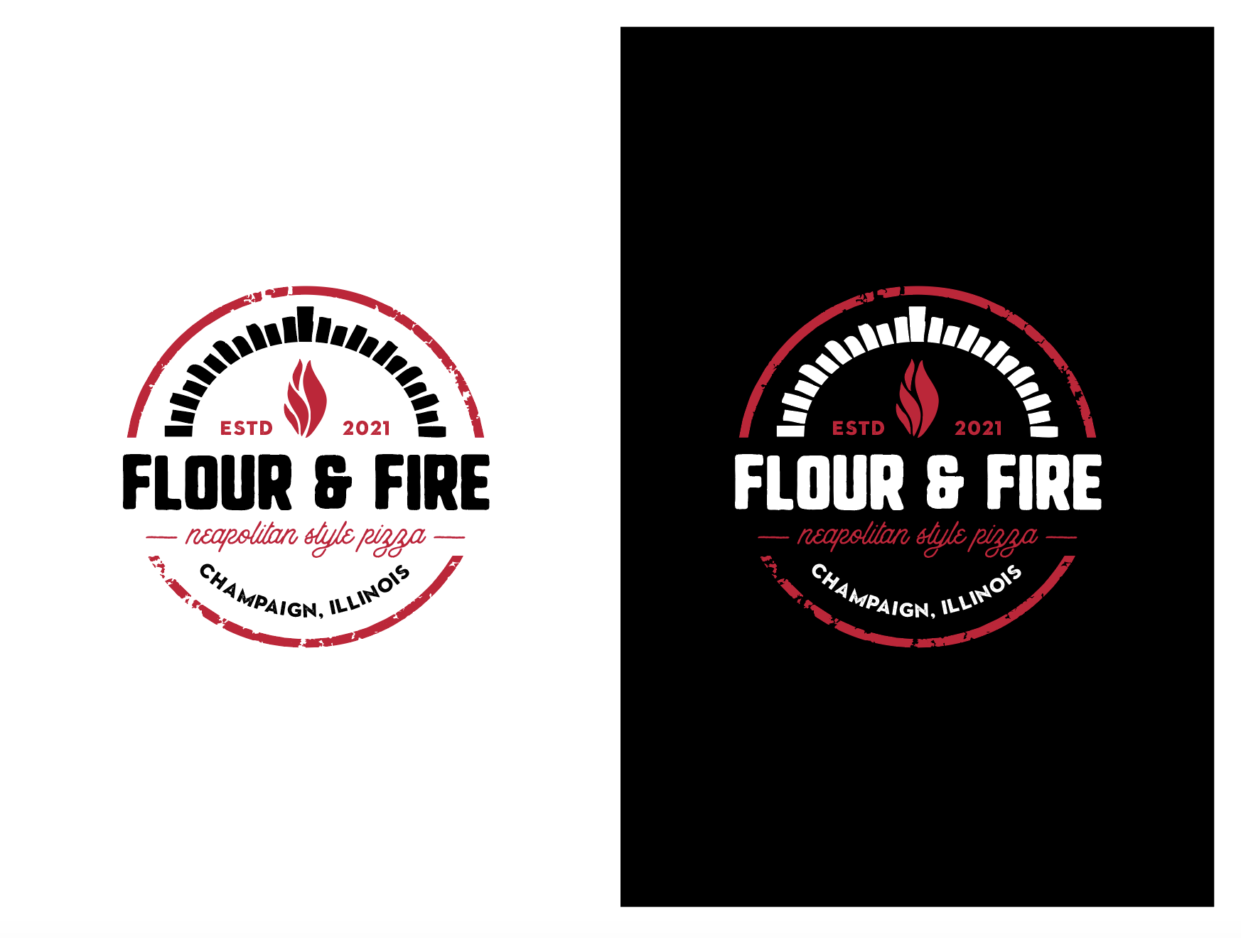 Logo Design by wonderland for Flour & Fire Pizza | Design #26805437