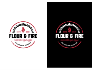 Logo Design by wonderland for Flour & Fire Pizza | Design: #26805437